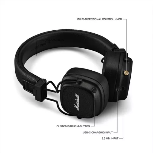 Marshall Major V Wireless Black 2