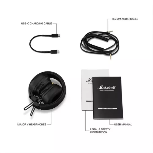 Marshall Major V Wireless Black 4