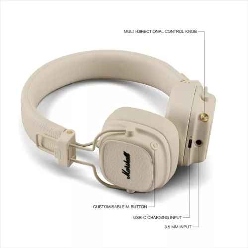 Marshall Major V Wireless Cream 2